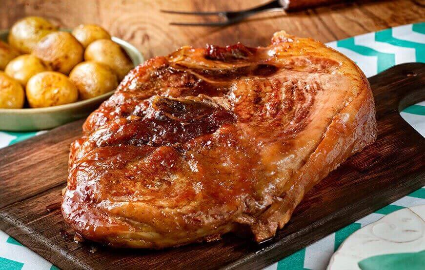Pernil Frimesa assado na cachaça