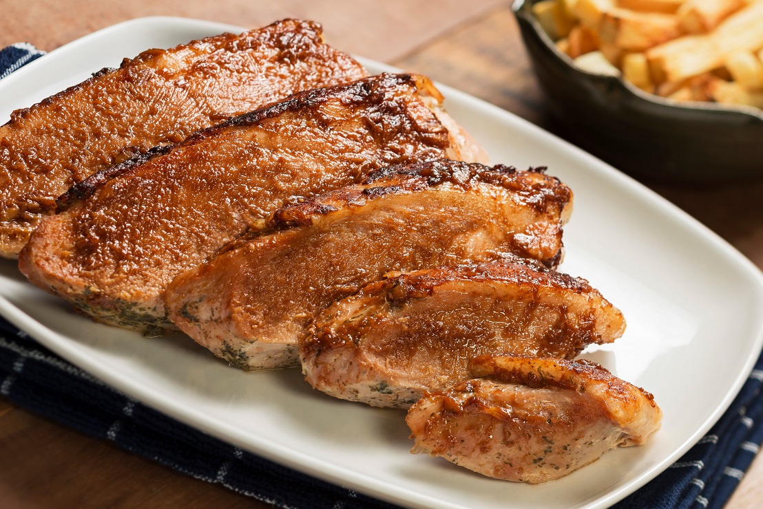 Picanha suína ao molho shoyu