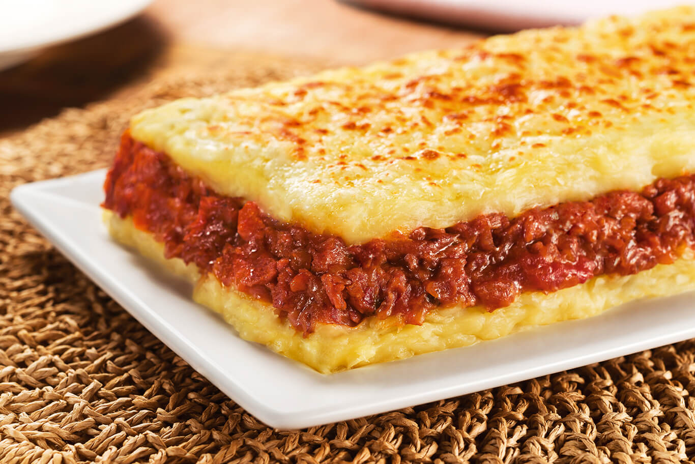 Escondidinho de linguiça
