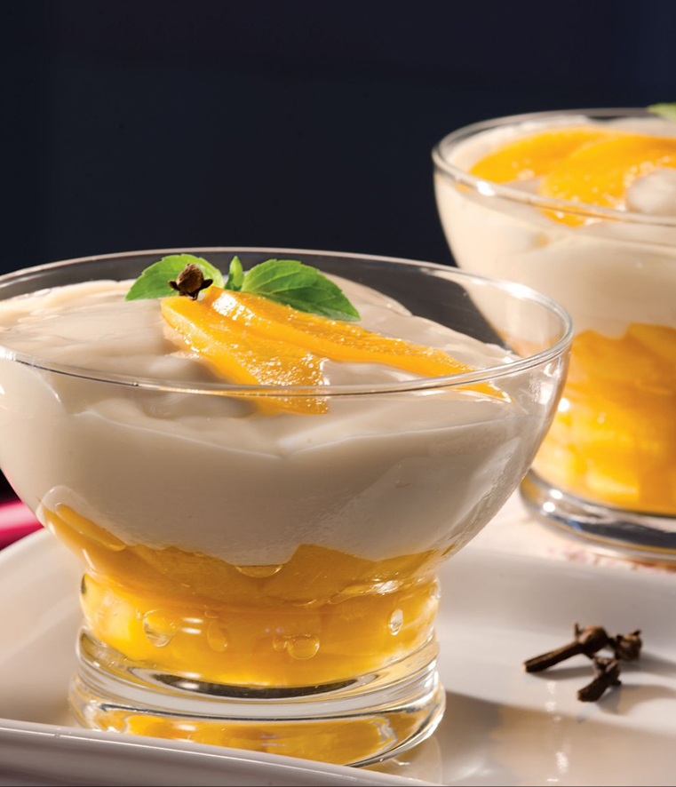 Gelado de pêssego rápido