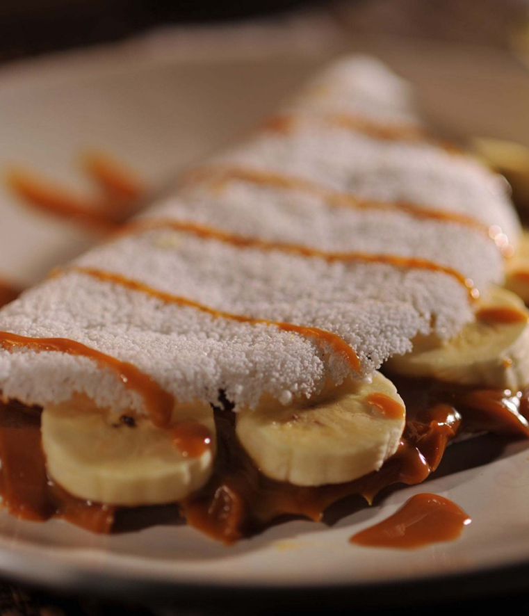 Tapioca de doce de leite