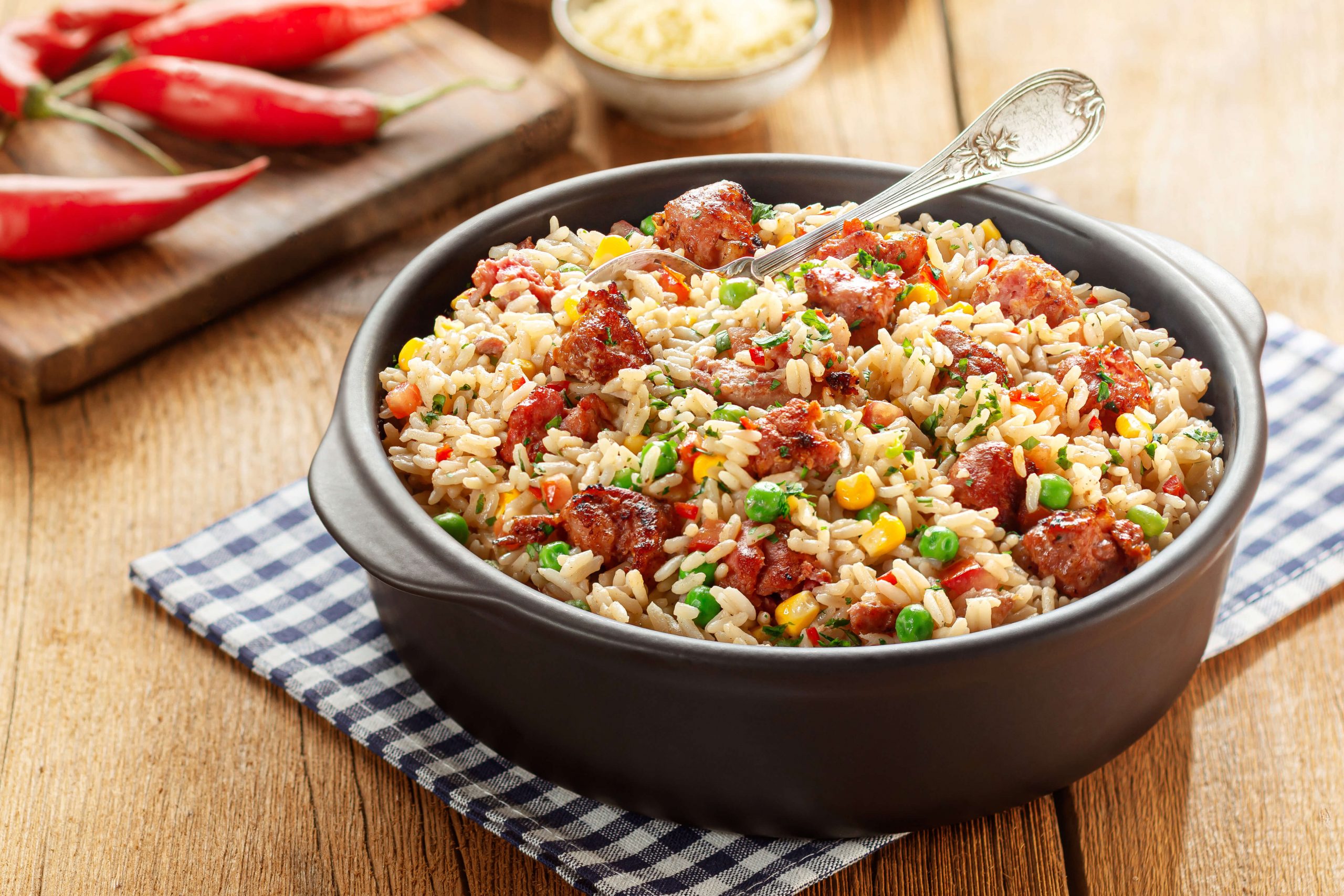 Arroz com linguiça frescal Frimesa
