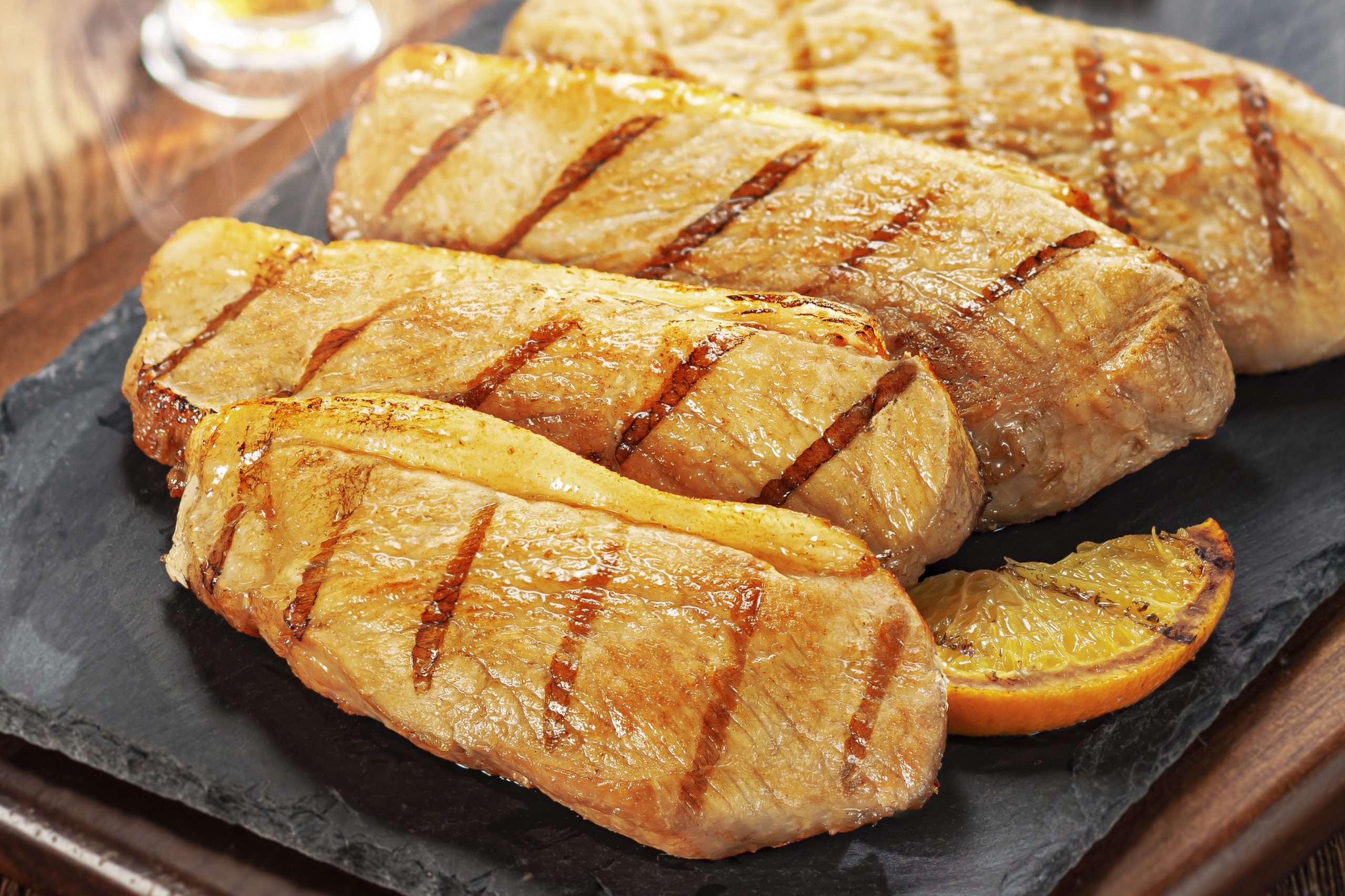 Picanha Suína na Brasa ao Mel e Laranja
