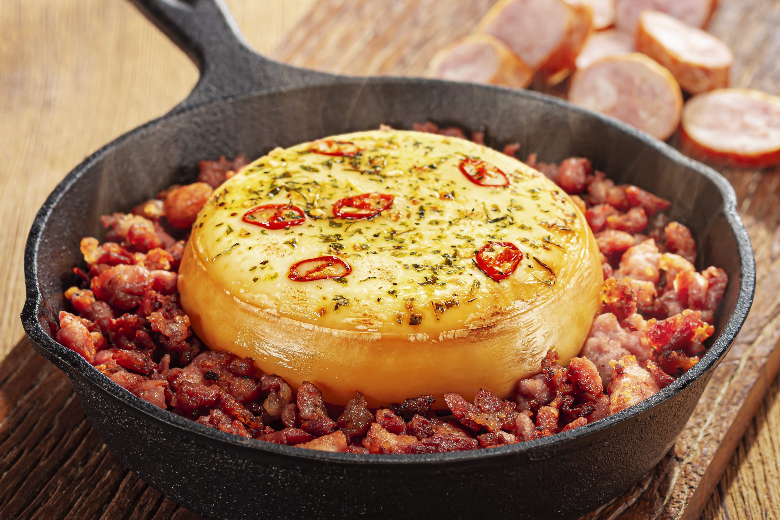 Provoleta com Linguiça Toscana na Grelha