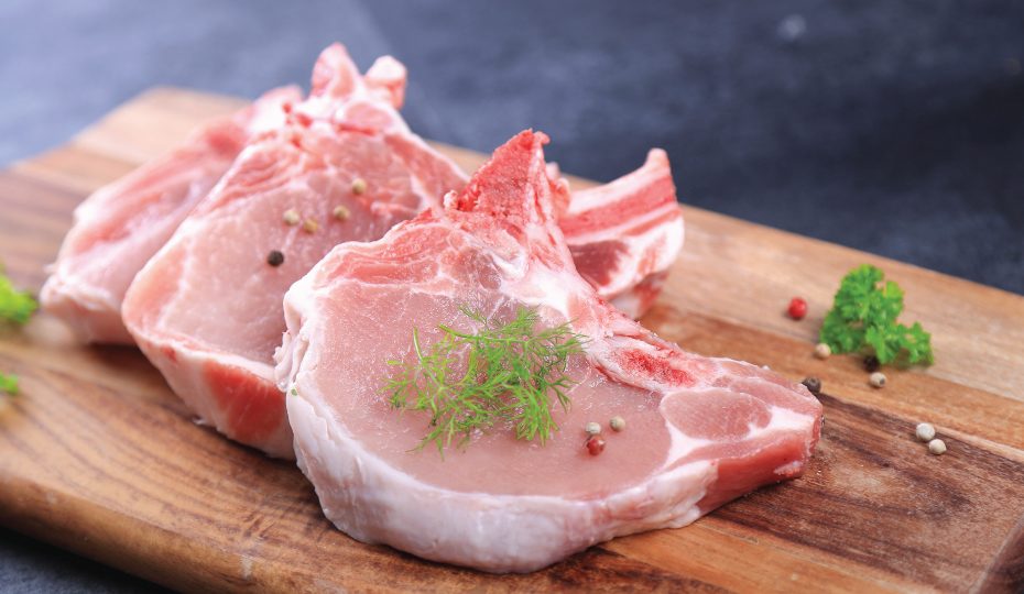 Descongelamento da carne suína