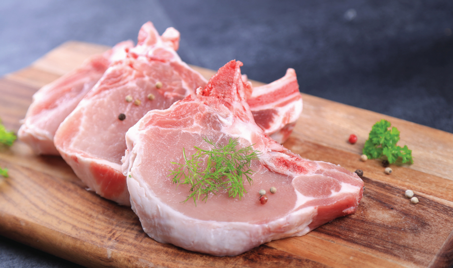 Descongelamento da carne suína