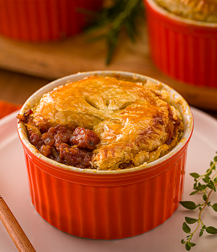 Meat Pie Frimesa: tortinha rústica e ultra cremosa
