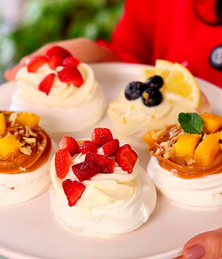 Mini pavlovas da Oceania