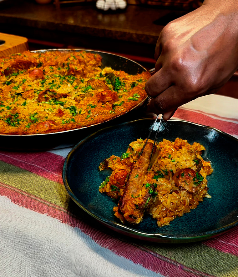 Arroz jollof africano