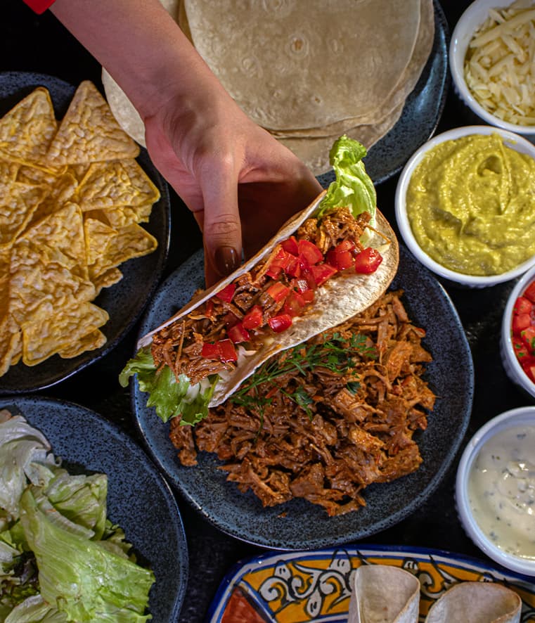 Tacos Mexicanos com Copa Lombo Frimesa