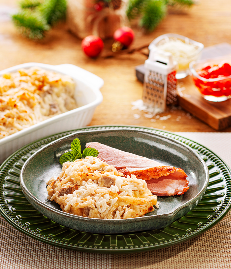 Arroz de Forno com Pernil, Maçã e Nozes