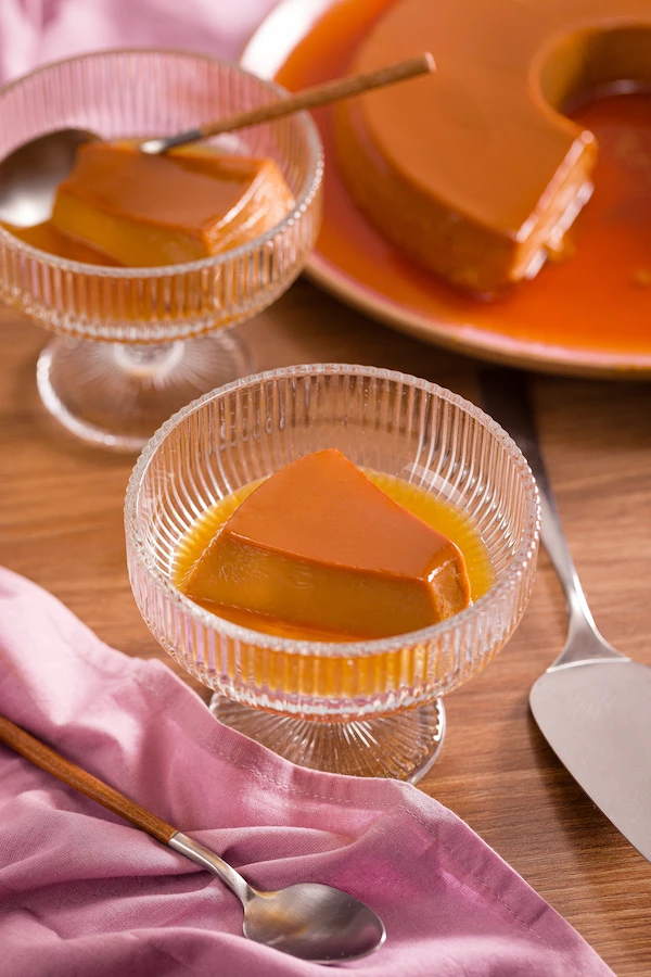 Pudim de doce de leite